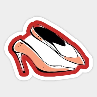 Women's party shoes Sticker